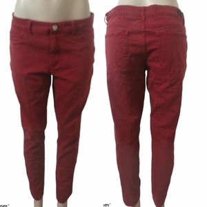 4/$20 • JORDACHE • Deep Red Super Skinny Jeans